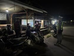 Satlantas Polres Bartim Laksanakan KRYD Himbauan Kamseltibcarlantas kepada Warga di Pos Terminal Pasar