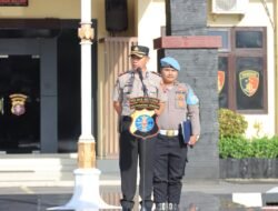 WAKAPOLRES SERUYAN PIMPIN APEL PAGI JAM PIMPINAN, SIAP ANTISIPASI GEJOLAK AKIBAT NAIKNYA HARGA BBM