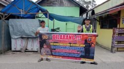 Cegah Karhutla, Polsek Kapuas Barat Sambangi Warga Saka Mangkahai Berikan Edukasi