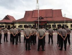 KASAT LANTAS POLRES SERUYAN PIMPIN APEL PAGI, TEKANKAN PENERAPAN ETLE DAN KURANGNYA KESADARAN MASYARAKAT BERLALU LINTAS