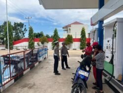 SATLANTAS POLRES SERUYAN LAKSANAKAN PATROLI SPBU KUALA PEMBUANG, CEGAH PENYALAHGUNAAN BBM BERSUBSIDI