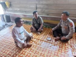 BHABINKAMTIBMAS DESA TERAWAN SAMBANG WARGA, JALIN SILATURAHMI DAN HIMBAU KAMTIBMAS