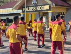 Jaga Stamina Layani Masyarakat, Polres Kotim Rutin Gelar Olahraga Pagi Setiap Jumat