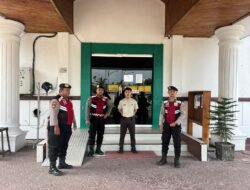 Cegah Tindak Kejahatan, Sat Samapta Polres Sukamara Patroli Area Perbankan