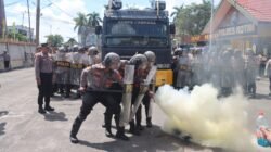 Polres Kotim Laksanakan Latihan  Sispamkota Menjelang Hari Buruh  Internasional.
