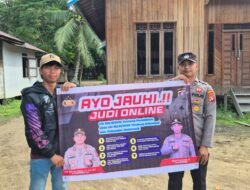 Perangi Judi Online dan Narkoba, Polsek Rungan Gencarkan Edukasi Warga Jakatan Raya