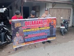Cegah Karhutla, Polsek Kapuas Barat Sosialisasikan Larangan Membakar Lahan di Desa Saka Mangkahai