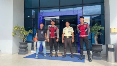 Patroli Rutin, Personel Satsamapta Polres Barsel Sambangi Obvit Bank