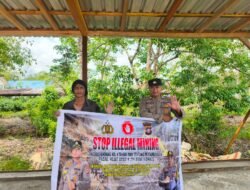 SOSIALISASI LARANGAN ILLEGAL MINING, BERTUJUAN CIPTAKAN MASYARAKAT SADAR AKAN LINGKUNGAN OLEH POLSEK KAPUAS TIMUR