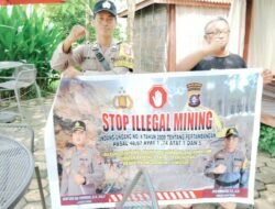 SOSIALISASI LARANGAN ILLEGAL MINING, BERTUJUAN CIPTAKAN MASYARAKAT SADAR AKAN LINGKUNGAN OLEH POLSEK KAPUAS TIMUR