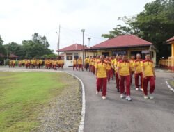Bangun Soliditas, Polres Murung Raya Olahraga Pagi Bersama