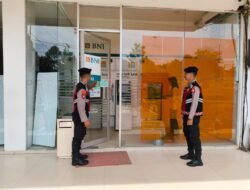 Satsamapta Murung Raya Patroli Di Bank BNI Antisipasi Gangguan Kamtibmas