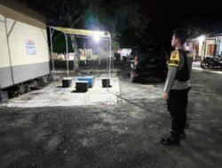 Polsek Pematang Karau Laksanakan Observasi Aspolsek, Pastikan Keamanan Asrama Polisi Malam Hari