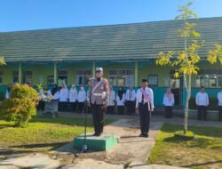 Satuan Lalu Lintas Sampaikan Keselamatan Berkendara Ke Pelajar MTsN 1 Murung Raya