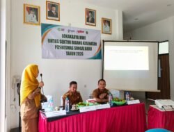 Wakili Danramil, Babinsa Sungai Baru Koramil 1208-07/Teluk Keramat Hadiri Lokakarya Mini Bidang Kesehatan