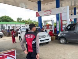 Pastikan BBM Aman, Polres Murung Raya Terjunkan Personel di SPBU Puruk Cahu