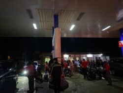 Patroli Malam, Polres Murung Raya Cek Keamanan SPBU