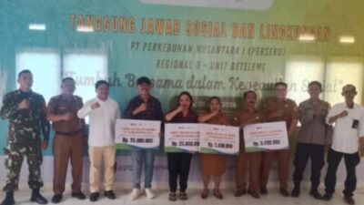 Holding Perkebunan Nusantara Pererat Silaturahmi dengan Warga Po’ona melalui Program TJSL PTPN 1 Regional 8
