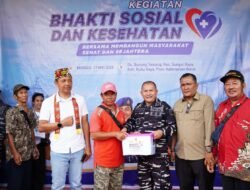 TNI AL, KODAERAL XII dan PT MLS Group Gelar Bhakti Sosial-Kesehatan, Layani 500 Warga Pedalaman Kalbar