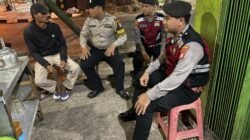 Satsamapta Polres Bartim Sosialisasi Kamtibmas di Kota Tamiang Layang, Sasar Pedagang Sate Jl. A. Yani