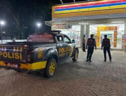 Satsamapta Polres Bartim Patroli Kota Manuwu Tamiang Layang, Indomaret Jl. A. Yani Kondusif Terkendali