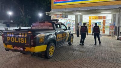 Satsamapta Polres Bartim Patroli Kota Manuwu Tamiang Layang, Indomaret Jl. A. Yani Kondusif Terkendali