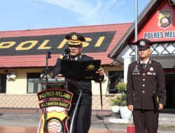 Kapolres Melawi Membacakan Amanat Menko Digital Republik Indonesia