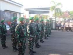 Kodim 1008/Tabalong Ikuti Apel Kesiapan Pengamanan Aksi Unjuk Rasa di DPRD Tabalong