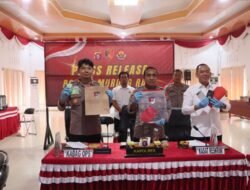 Press Release, Polres Murung Raya Ungkap Kasus Curat dan Curanmor Lima Tersangka Diamankan