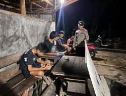 Polsek Patangkep Tutui Gelar Patroli KRYD di Desa Bentot, Jaga Kamtibmas Tengah Malam