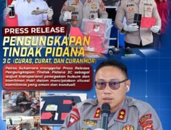 Kapolda Kalteng Tekankan Optimalisasi Pencegahan 3C, Polres Sukamara Gelar Press Release di Lobby Mako