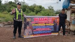 Dekati Masyarakat, Polsek Kapuas Barat Sosialisasikan Pencegahan Karhutla di Mandomai