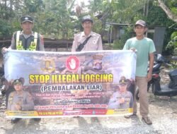 SOSIALISASI PENEBANGAN HUTAN SECARA LIAR (ILEGAL LOGING) OLEH PERSONIL POLSEK PULAU PETAK