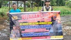 Cegah Karhutla Sejak Dini, Polisi Gencarkan Kampanye Buka Lahan Tanpa Bakar di Kapuas Barat