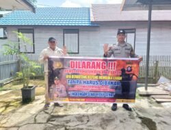 Cegah Kerusakan Lingkungan, Polsek Kapuas Barat Gencarkan Imbauan Karhutla kepada Masyarakat