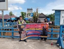 Cegah Kabut Asap, Polsek Kapuas Barat Gencarkan Patroli dan Sosialisasi Larangan Karhutla