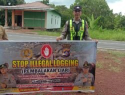 SOSIALISASI PENEBANGAN HUTAN SECARA LIAR (ILEGAL LOGING) OLEH PERSONIL POLSEK PULAU PETAK