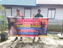 Antisipasi Musim Kemarau, Polsek Kapuas Barat Gencarkan Himbauan Larangan Karhutla kepada Warga