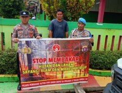 Langkah Preventif Polsek Tewah, Jaga Ekosistem dari Ancaman Kebakaran Hutan