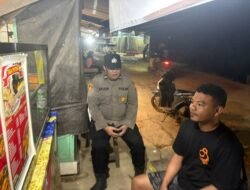 Polsek Kahulut Siaga Malam, Pastikan Area Perbankan Tumbang Miri Aman dari Aksi Kriminal