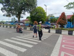 Langkah Preventif Satlantas Polres Gumas: Siagakan Personel di Jalur Padat Aktivitas Pelajar
