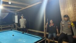 Polsek Awang Laksanakan Patroli Tempat Biliard untuk Jaga Kamtibmas