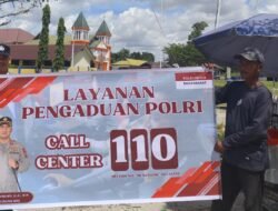 Percepat Respon Aduan Masyarakat, Polsek Sepang Sebar Sticker dan Spanduk Layanan 110