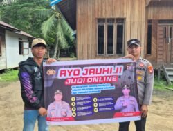 Perangi Judi Online dan Narkoba, Polsek Rungan Gencarkan Edukasi Warga Jakatan Raya