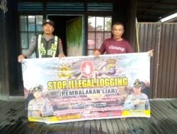 SOSIALISASI PENEBANGAN HUTAN SECARA LIAR (ILEGAL LOGING) OLEH PERSONIL POLSEK PULAU PETAK