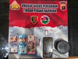 Hajar Peredaran Gelap Narkoba, Satres Narkoba Dan Polsek Rungan Ringkus Pengedar Shabu di Luwuk Langkuas Berkat Laporan Warga
