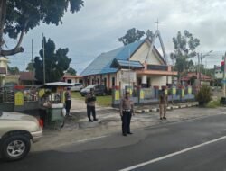 Polres Sukamara Hadir di Tengah Jemaat, Berikan Pengamanan Prima Peringatan Kenaikan Yesus Kristus