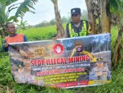 PERSONEL POLSEK PULAU PETAK LAKSANAKAN SOSIALISASI ILEGAL MINING KE MASYARAKAT GUNA PENCEGAHAN TAMBANG LIAR DI WILAYAH KECAMATAN PULAU PETAK