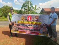 SOSIALISASI PENEBANGAN HUTAN SECARA LIAR (ILEGAL LOGING) OLEH PERSONIL POLSEK PULAU PETAK