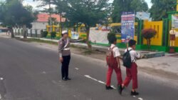 Sat Lantas Polres Sukamara Siagakan Personel di Depan Sekolah Guna Kawal Keselamatan Pelajar